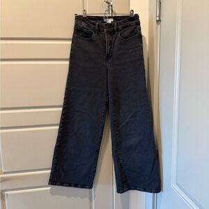 Good American Dark Wide-Leg Jeans